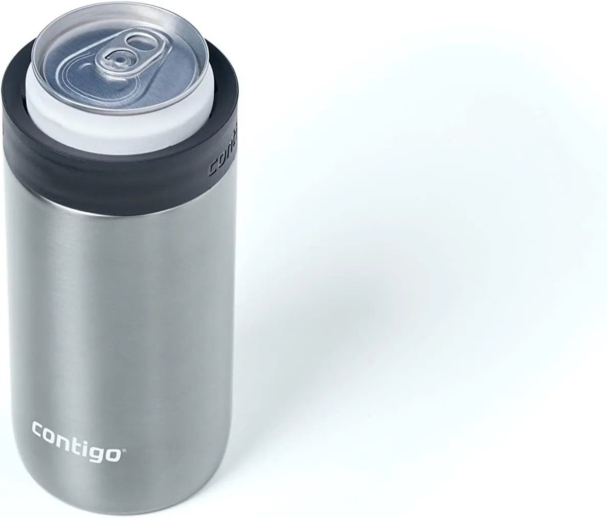 Contigo River North Stainless Steel Wine Tumbler with Splash-Proof Lid, 12oz., 2 Pack, Dark Ice & Stainless Steel