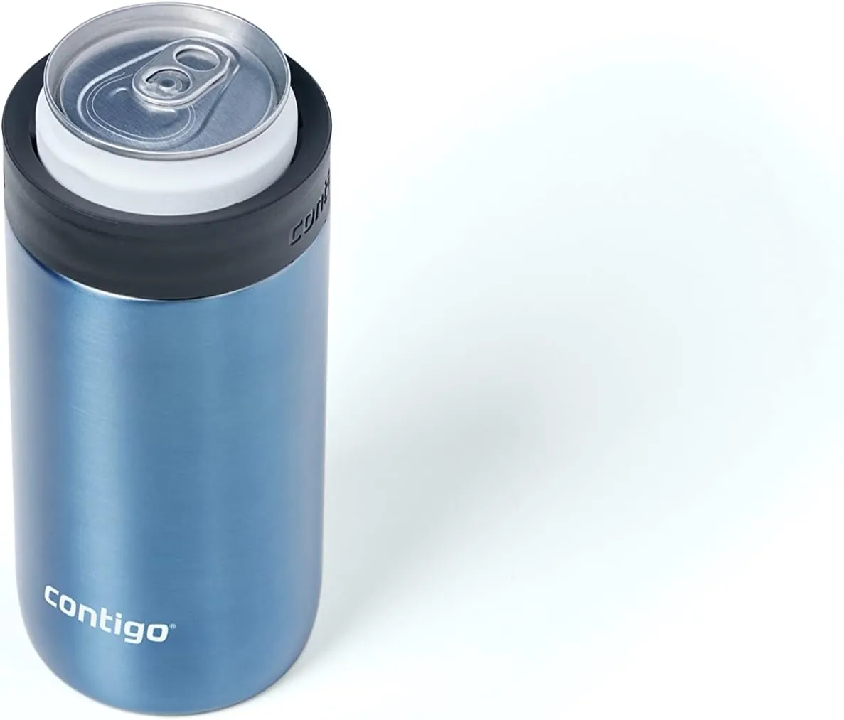 Contigo River North Stainless Steel Wine Tumbler with Splash-Proof Lid, 12oz., 2 Pack, Dark Ice & Stainless Steel