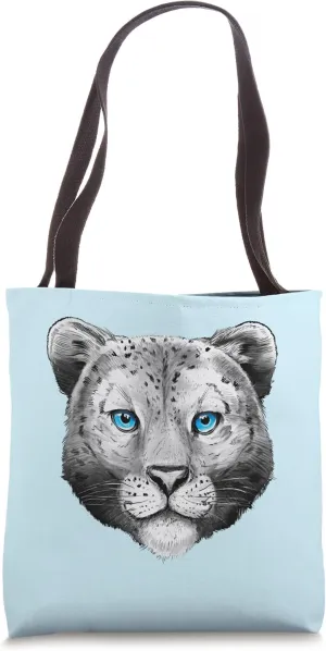 Cool Snow Leopard Leopards Predatory Cat Predator Ice Russia Tote Bag