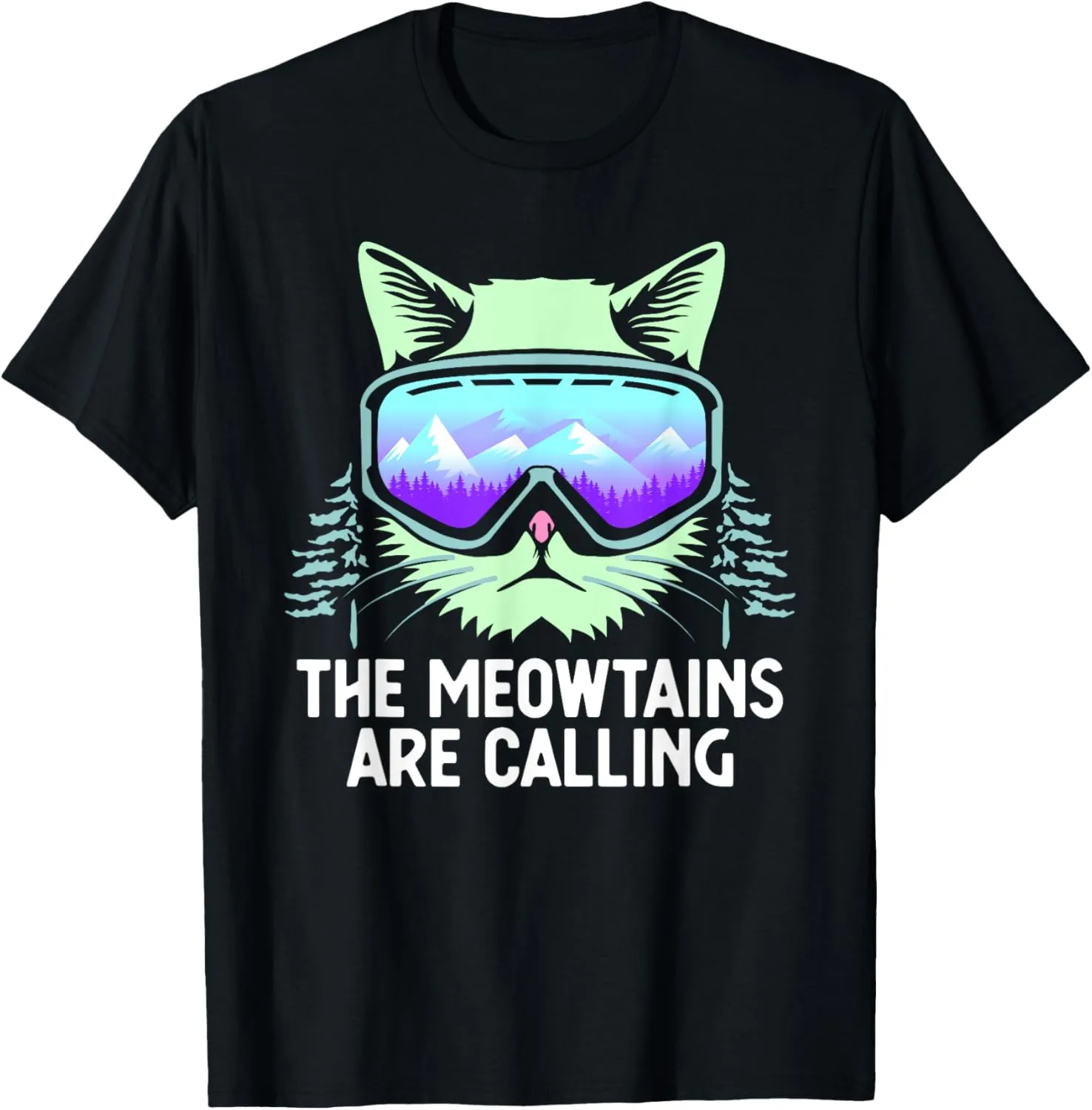 Cool Snowboard For Men Women Kids Ski Lover Mountain Skier T-Shirt
