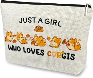 Corgi Gifts for Lovers: Makeup Bag, Birthday Decoration Cosmetic Pouch, Funny Corgi Mom Gifts for Kids, Women, Christmas