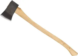 COUNCIL TOOL Boy's Axe - 2.25 lbs Dayton Pattern Axe with 24" Curved Hickory Handle & Drop Forged Steel Head - SU22B24C