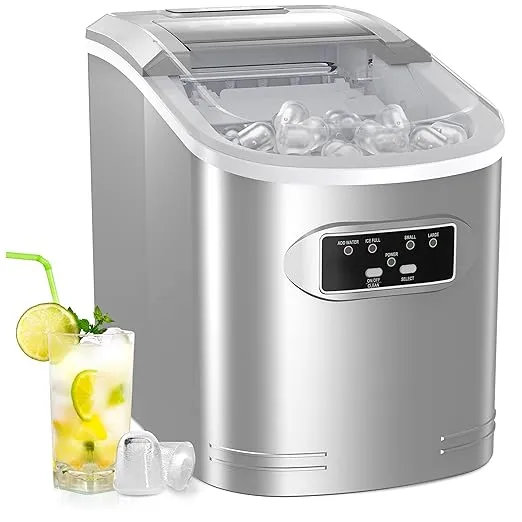 Countertop Ice Maker Machine, 9 Cubes Ready in 6 Mins