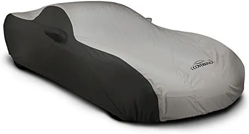 Coverking Custom Fit Exterior Car Cover Designed for Select Volkswagen GTI Model Vehicles: Stormproof Fabric, Black Sides with Gray Center