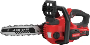 CRAFTSMAN V20 Cordless Chainsaw with Battery and Charger Included, 12-Inch (CMCCS620M1)