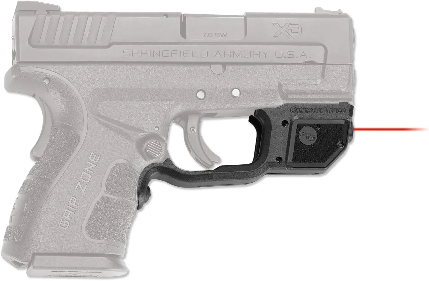 Crimson Trace LG-496 Laserguard Laser Sight with Instinctive Activation for Springfield Armory XD MOD.2 Pistols