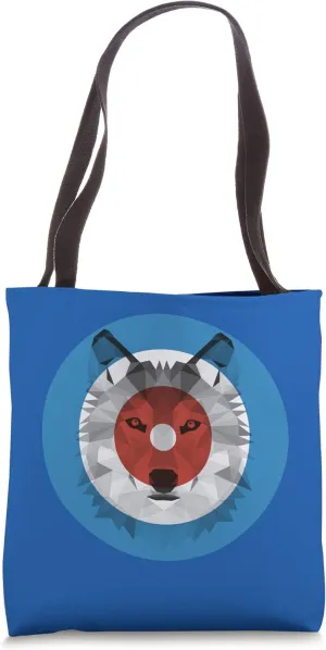 Curling Wolf Howling in the House Tote Bag