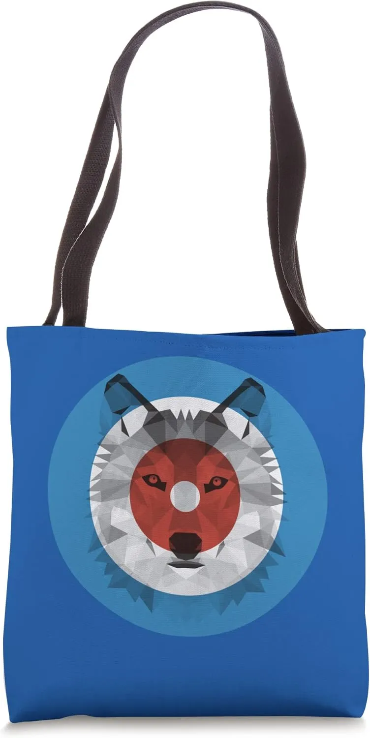 Curling Wolf Howling in the House Tote Bag