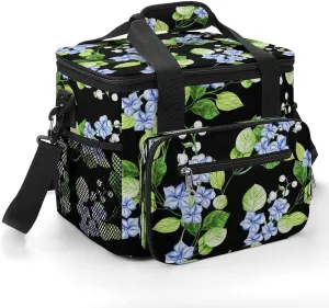 Cute Kawaii Salamander Portable 22.5L Soft Cooler Bag for Car Camping Axolotl Funny Cartoon Leakproof Ice Chest with Adjustable Strap Insulated Lunch Box for Work Hiking Picnic