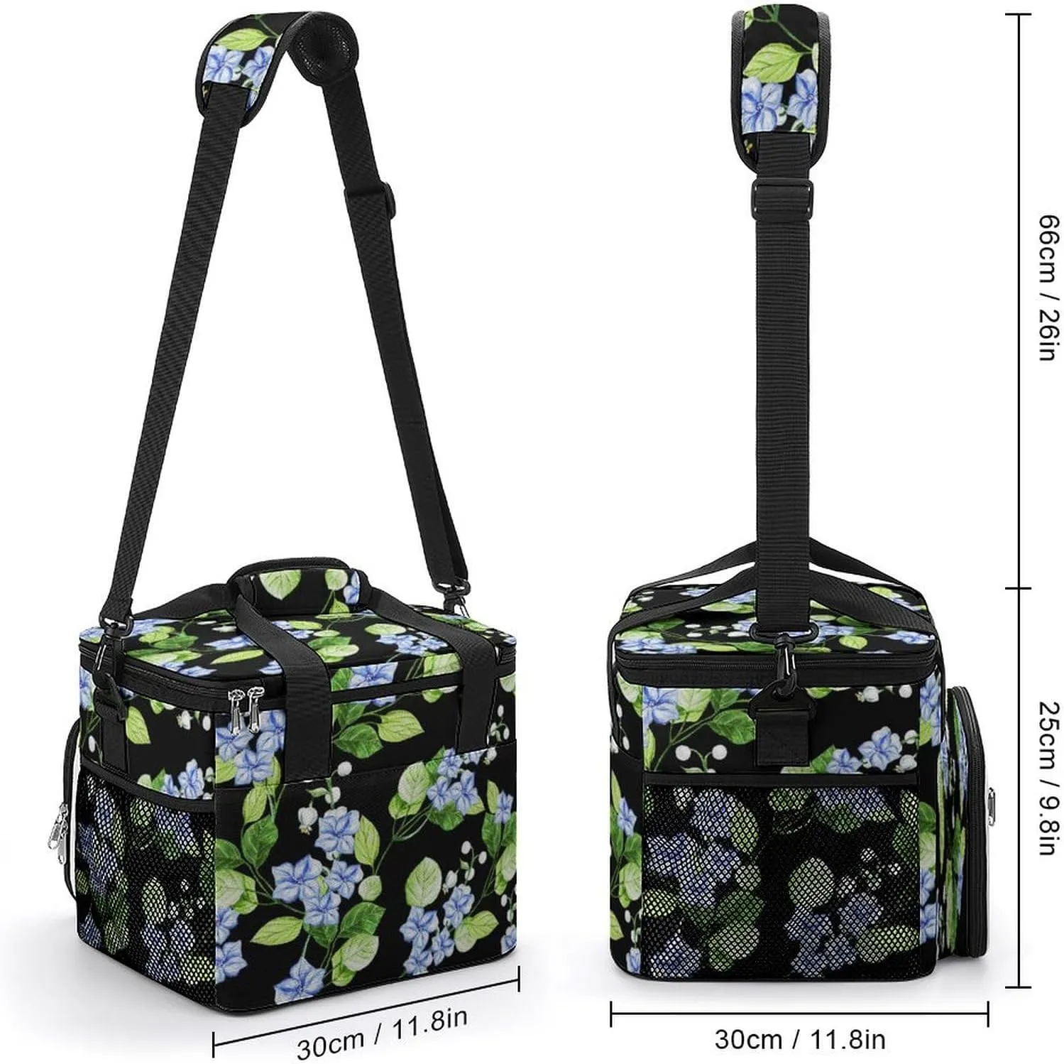 Cute Kawaii Salamander Portable 22.5L Soft Cooler Bag for Car Camping Axolotl Funny Cartoon Leakproof Ice Chest with Adjustable Strap Insulated Lunch Box for Work Hiking Picnic
