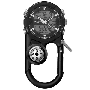 Dakota II Analog and Digital Clip Watch - Black