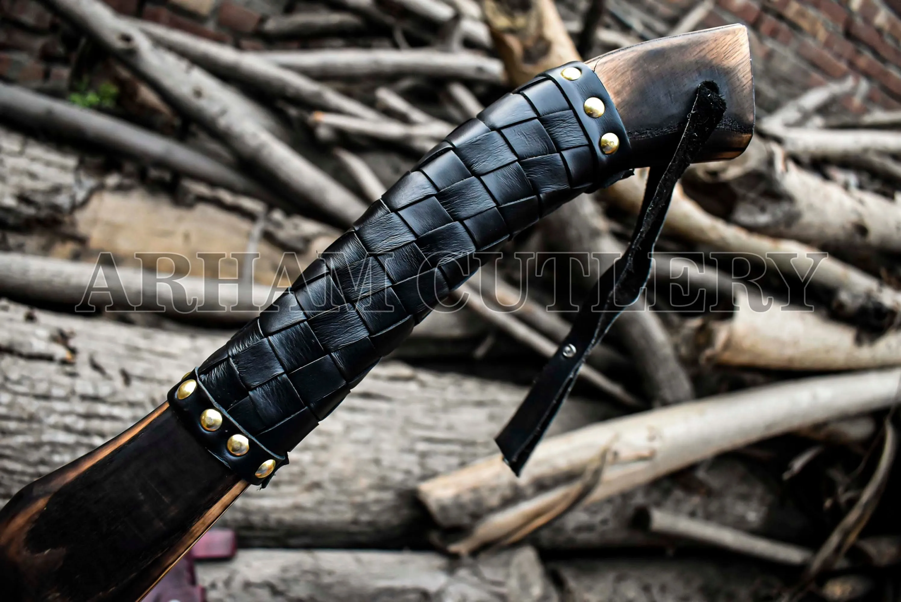Damascus Steel Viking Battle Axe