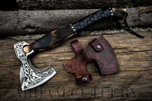 Damascus Steel Viking Battle Axe
