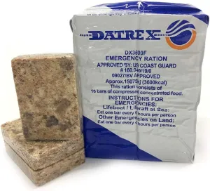 Datrex 3600 Emergency Food Bar - 3 Day/72 Hour Bar - Single Pack