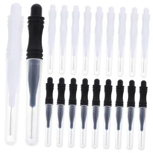 Didiseaon 60pcs Brow Lamination Brush Kit with Caps Eyebrow Brush Tool for Easy Eyebrow Shaping and Styling Portable and Lightweight Go Use
