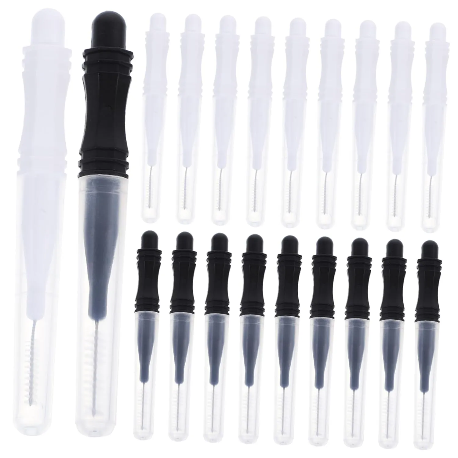 Didiseaon 60pcs Brow Lamination Brush Kit with Caps Eyebrow Brush Tool for Easy Eyebrow Shaping and Styling Portable and Lightweight Go Use