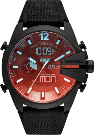 Diesel Mega Chief Stainless Steel Men's Watch with Analog or Digital Movement