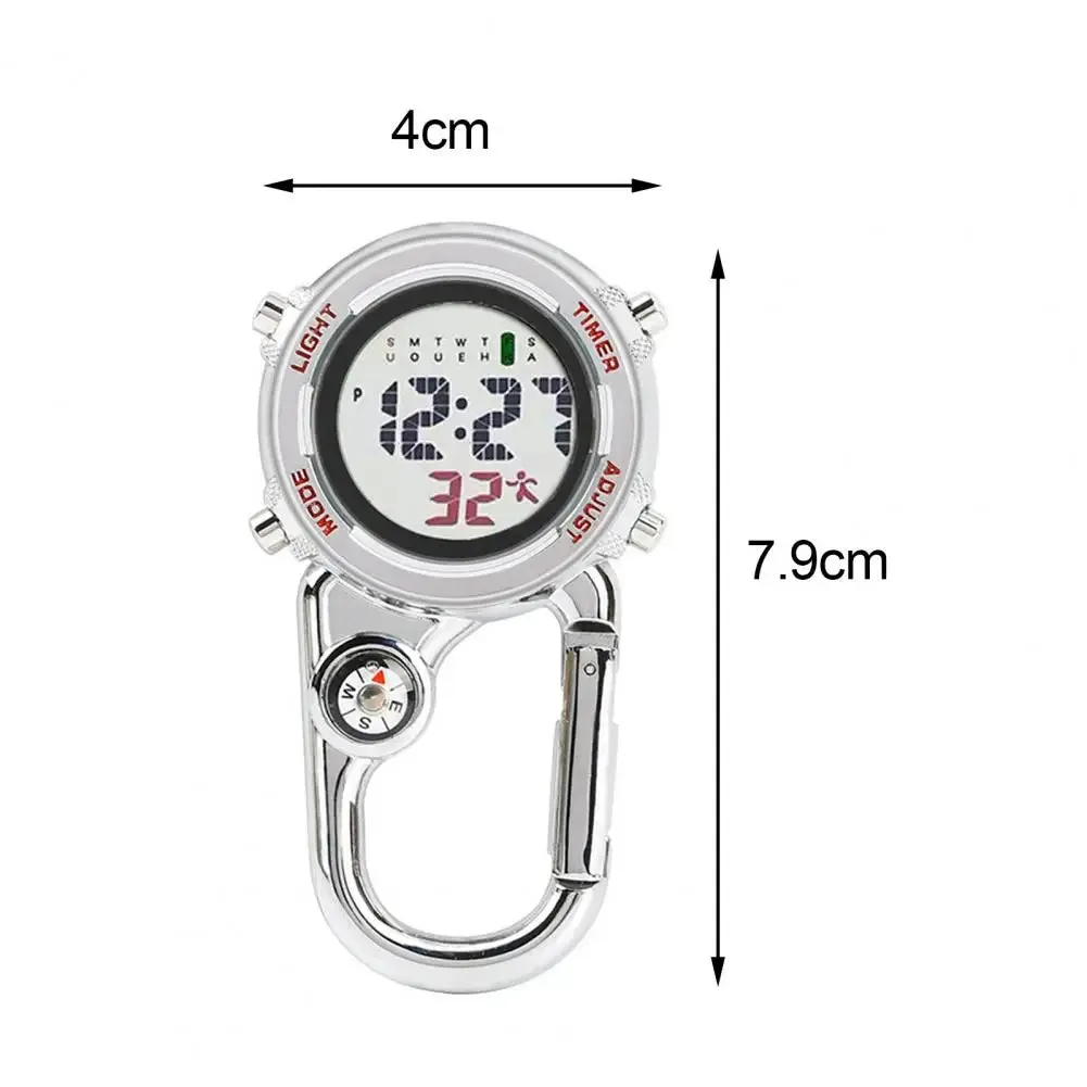Digital Carabiner Watch - Anti-Oxidation, Shock-Resistant Outdoor Timepiece