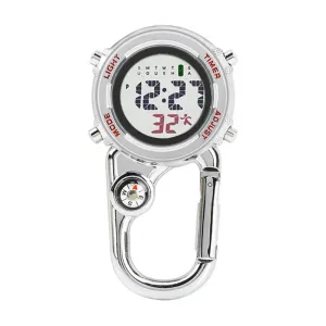 Digital Carabiner Watch - Anti-Oxidation, Shock-Resistant Outdoor Timepiece