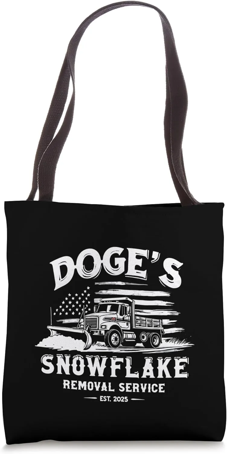 DOGE Government Efficiency Snowflake Removal Service 2025 Tote Bag