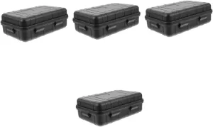 DOITOOL 4pcs Box Waterproof Dustproof Storage Box for Camping Outdoor Snackle Container Airtight Seal