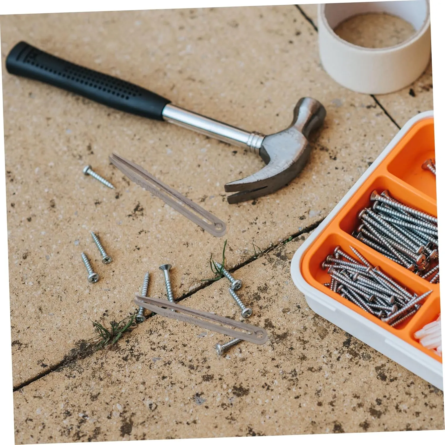 DOITOOL 5pcs Mini Titanium Alloy Tweezers Lightweight Outdoor Tool for Precision Tasks Non-magnetic Design for Crafting Electronics and More
