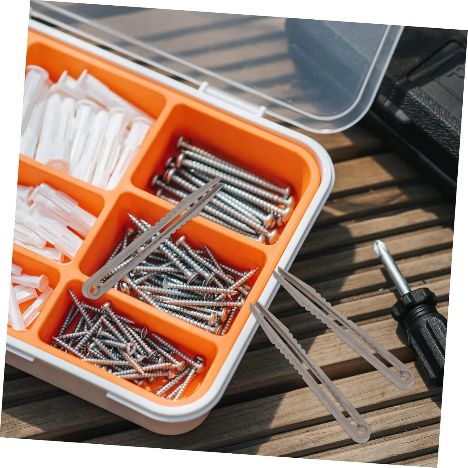 DOITOOL 5pcs Mini Titanium Alloy Tweezers Lightweight Outdoor Tool for Precision Tasks Non-magnetic Design for Crafting Electronics and More