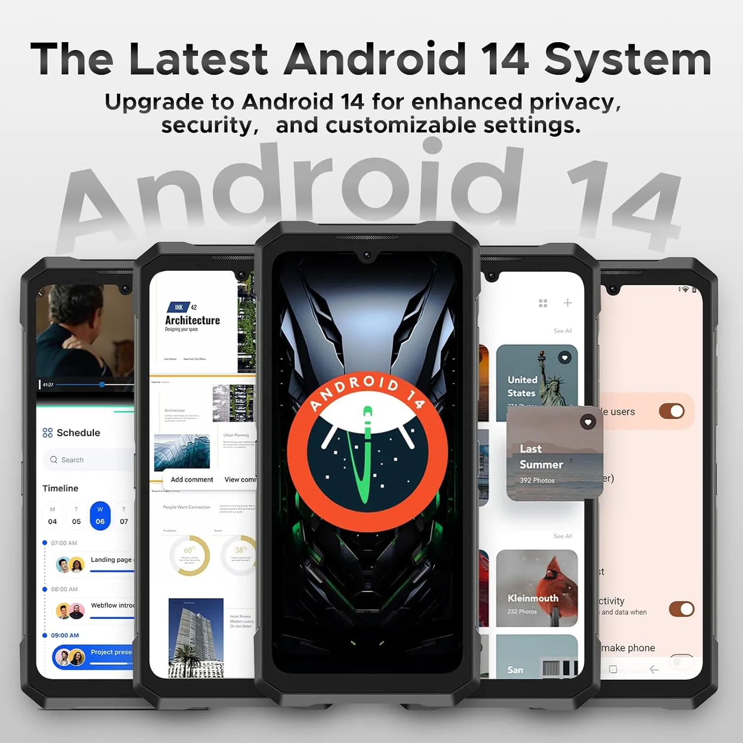 DOOGEE Fire 6 Max(2025) 5G Rugged Smartphone with Thermal Image Camera,20800mAh/33W Fast,6.72" FHD  120Hz IPS Screen,120LM Flashlight Rugged Phone,256GB/TF 2TB,50MP,Android 14,IP68 Waterproof Phone