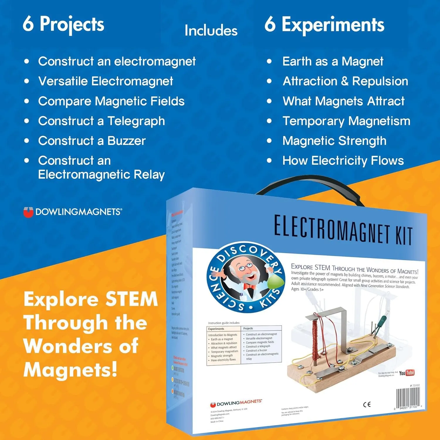 Dowling Magnets Science Kit Electromagnet (DO-731102)