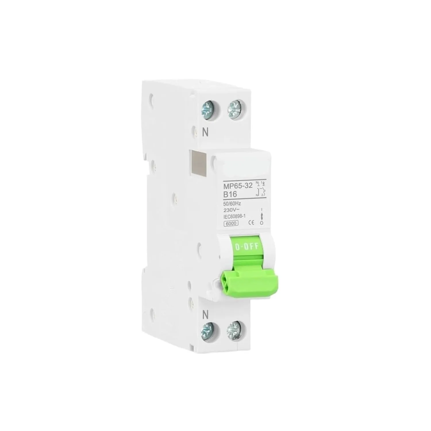 DPN 25A MCB 1P N 110V 220V Curve B AC Mini Circuit Breaker with 5 Years Warranty(B6)