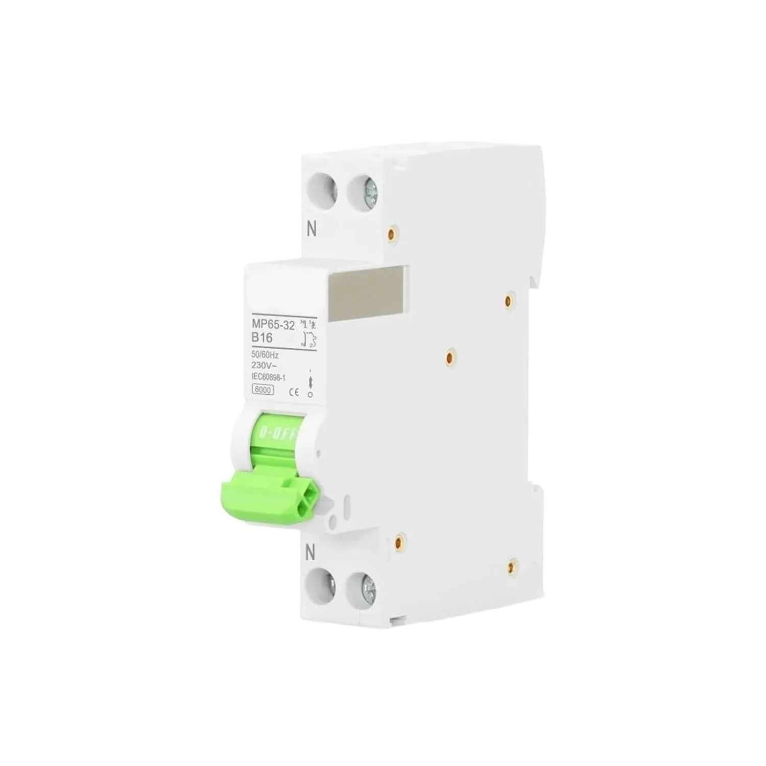 DPN 25A MCB 1P N 110V 220V Curve B AC Mini Circuit Breaker with 5 Years Warranty(B6)