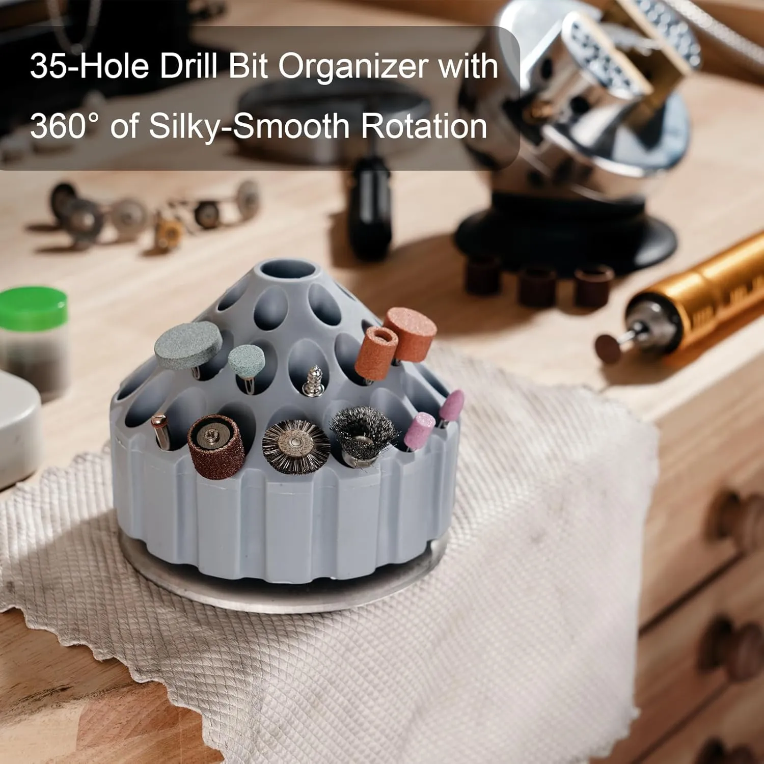 DZQ Flex Shaft Grinder 1000W Rotary Tool with 1/4" 3-Jaw Chuck & Stepless Speed Foot Pedal Rotary Carver 3-Jaw Chuck Hanging Grinding Machine 77PCS for Carving, Buffing,Drilling,Polishing