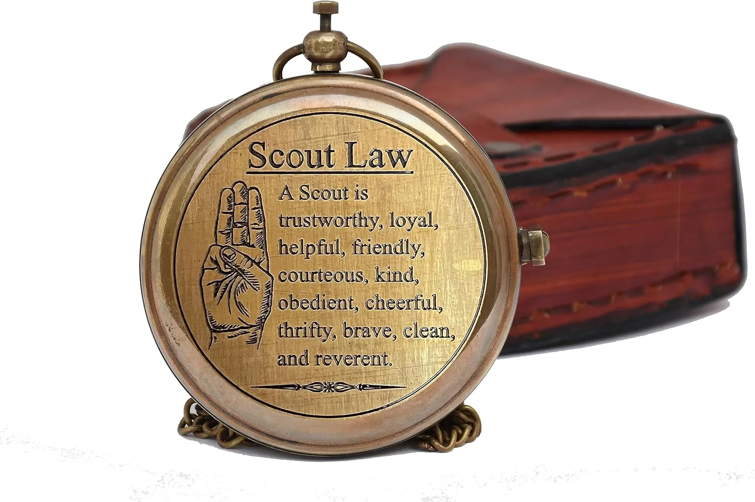 Eagle Compass Gift Compass with Leather Case, Eagle, Scaut of America, Graduation, Eagle Ceremony