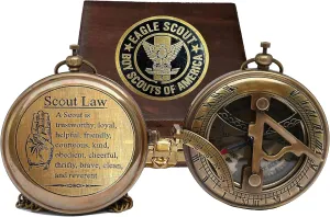 Eagle Compass Gift Compass with Leather Case, Eagle, Scaut of America, Graduation, Eagle Ceremony
