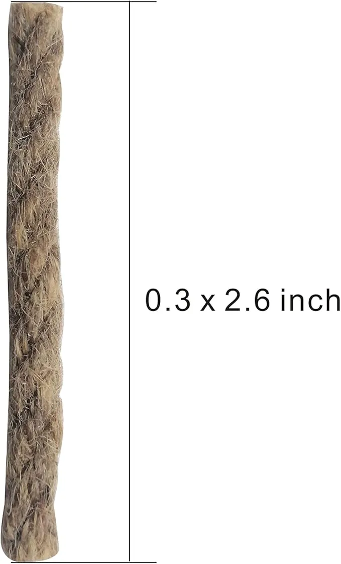egreen Emergency Fire Starter Magnesium 99% Pure 6 Bags Natural Wax Infused Jute Rope for Camping Hiking Bushcraft Waterproof Survival   1 of Free Tin Container