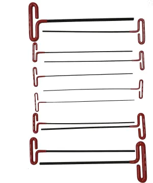 EKLIND 53211 Cushion Grip Hex T-Key allen wrench - 11pc set SAE Inch Sizes 5/64-3/8 12in series