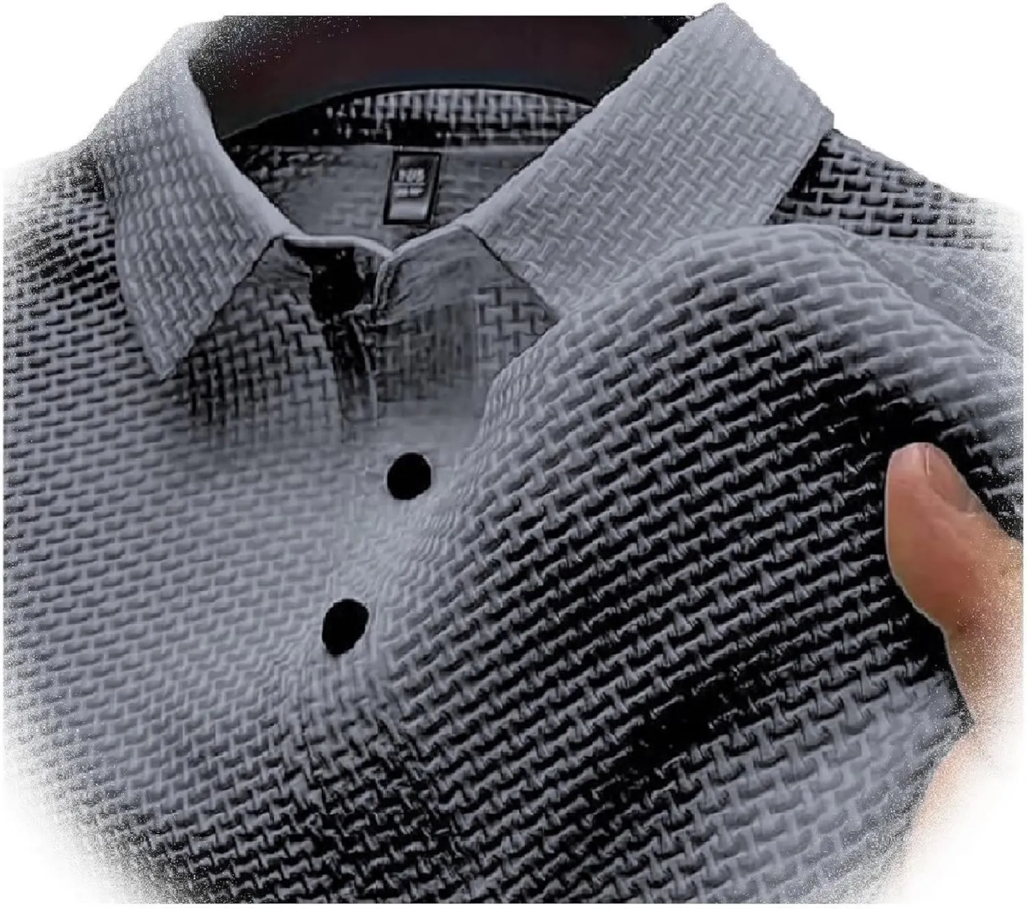 Elavure -The Prestigio Polo Shirt, Men's Short Sleeve Solid Stretch Ice Silk Pique Polo Shirt Quick Dry Casual Workout Tshirt