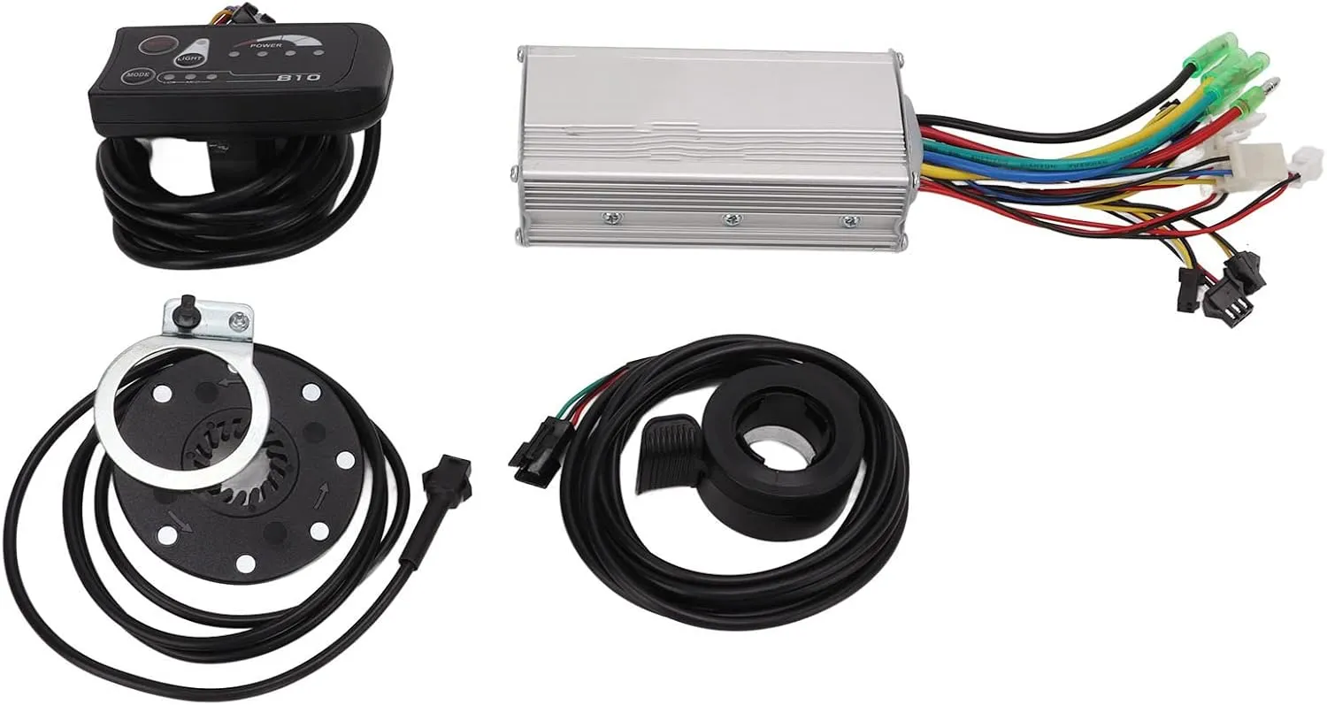 Electric Bike Lithium Battery Modified Controller Kit with 22A Controller and S810 Display, DIY Accessory for 500W Motors, Full Waterproof Design