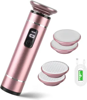 Electric Foot Callus Remover Cordless, 3 Adjustable Speed Foot File with 4 Nano Glass Grinding Disc, Professional Pedicure Tool Foot Scrubber for Heel Dead Skin and Calluses