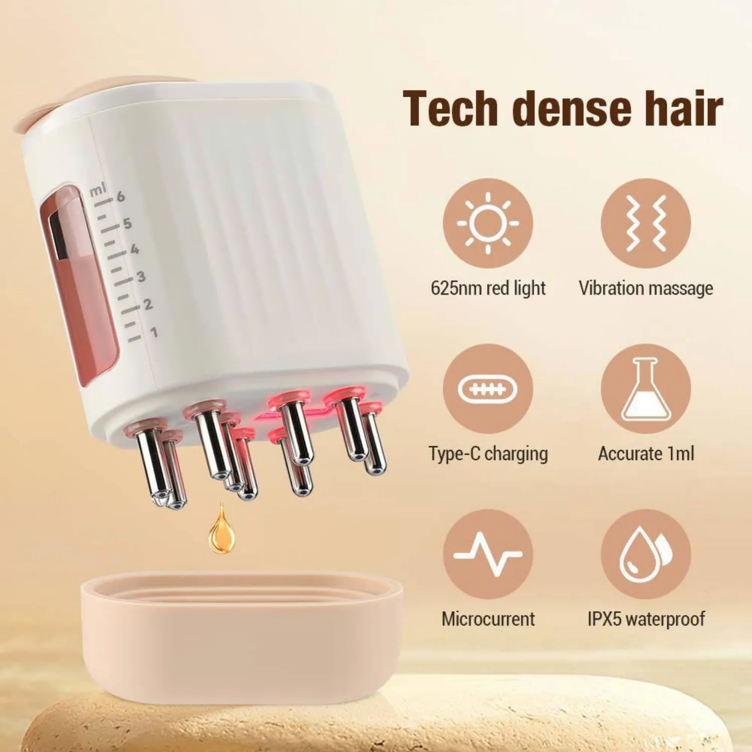 Electric Hair Oil Applicator for Hair Growth, Follicle Activator 3.0, Follicle Activator 3.0 for Women, 2 in 1 Hair Oiling Applicator (follicle activator   oil)