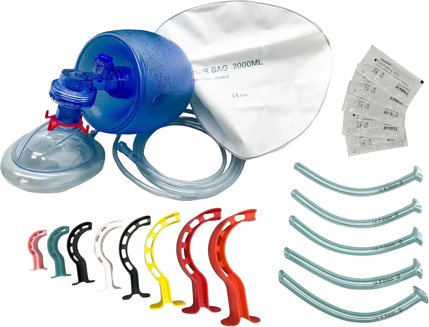 Endure Adult Bag Valve Mask CPR Training Kit with Reservoir Bag