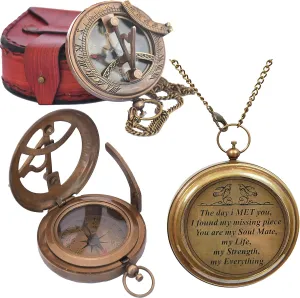 Engraved Compass, Gift for Husband,Anniversary,Wedding Gift for Him, Long Distance Boyfriend Gift, Fiance Gift I Miss You Long Distance Relationship Gift for Army Boyfriend Gift