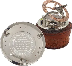 Engraved Nautical Compass - Personalized Compass for Men, Groomsmen, Hiking, Corporate, Wedding Gifts