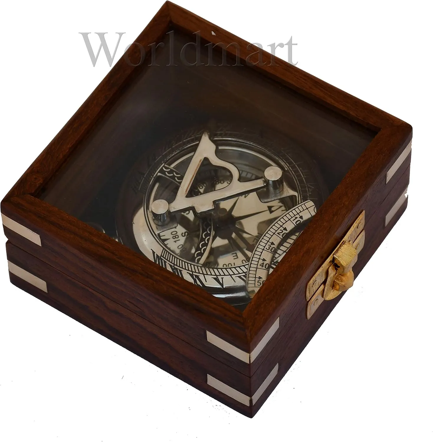 Engraved Nautical Compass - Personalized Compass for Men, Groomsmen, Hiking, Corporate, Wedding Gifts
