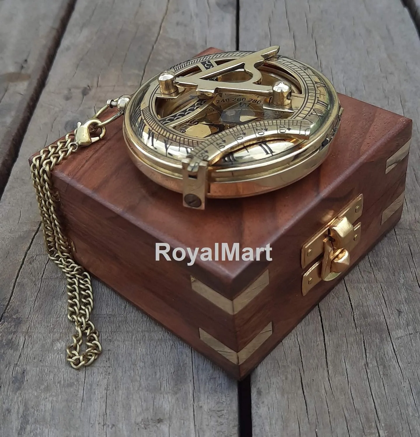 Engraved Nautical Compass - Personalized Compass for Men, Groomsmen, Wedding, Hiking, Corporate Gifts