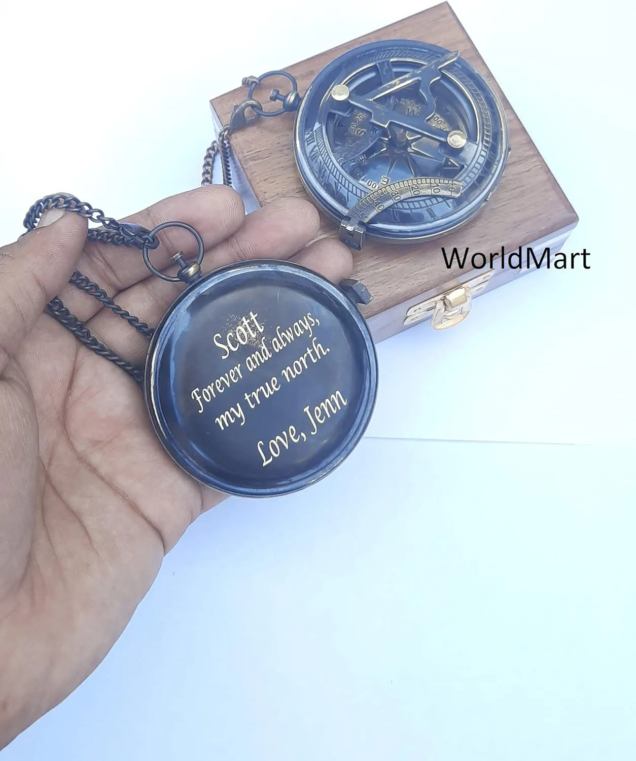 Engraved Nautical Compass, Personalized Compass, Mens Gift, Groomsmen Gift, Wedding Gift, Hiking Gift, Corporate Gift, Engraved Gift