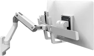 Ergotron – HX Dual Monitor Arm, VESA Wall Mount – for 2 Monitors Up to 32 Inches, 5 to 17.5 lbs Each – White