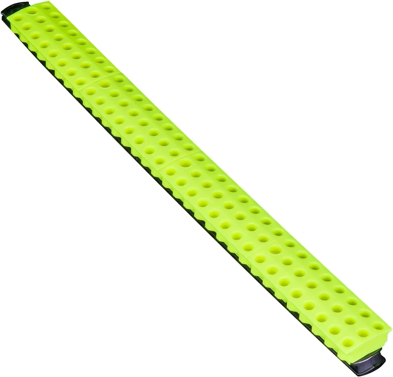 Ernst Manufacturing 96 Tool Magnetic Bit Bar, 1/4" Hex Screwdriver Bit Storage Tool Organizer - Black/Hi-Viz