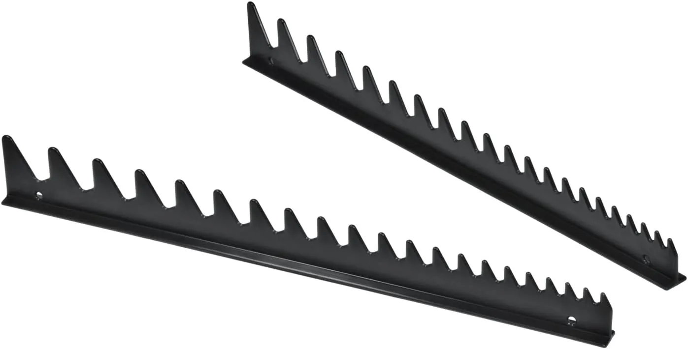 Ernst Manufacturing Wrench Rail Set, 20 Tool, Black (6013-Black) - Made in the USA