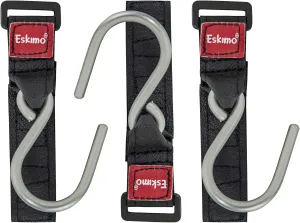Eskimo Alloy Steel 30611 Ice Shelter Coat Hooks, Black, Standard